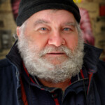 Ce jour-là, j'ai fait son portrait alors qu'il discutait avec mon épouse. Portrait "volé" ;-)