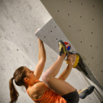 DESCHAMPS Margaux dans l'épreuve du bloc, finaliste du Master National de Combiné Olympic. No1